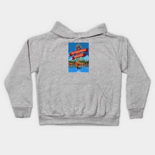 Cottageaholic of Muskoka Blue Kids Hoodie